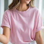 Soft Cotton Night Tee – Pink