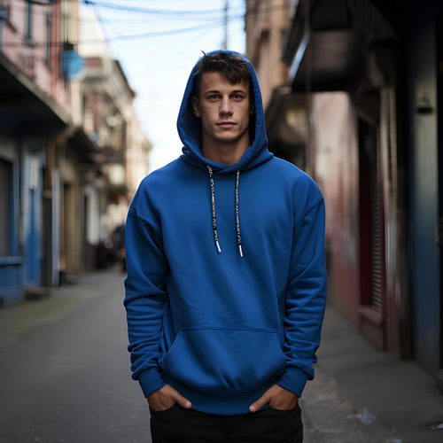 Casual Streetwear Hoodie – Navy Blue