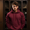 Heavyweight Winter Hoodie – Maroon