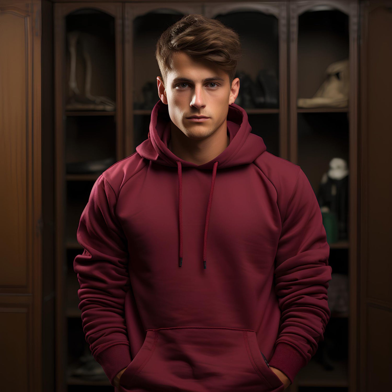Heavyweight Winter Hoodie – Maroon