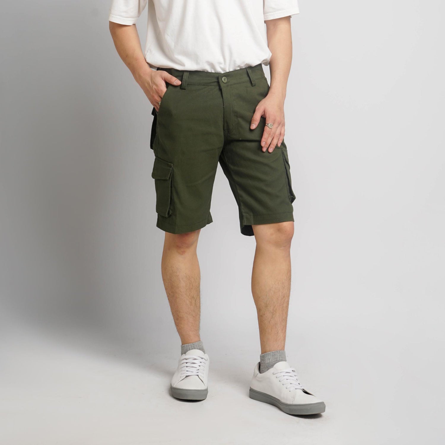 Relax Fit Shorts – Olive Green