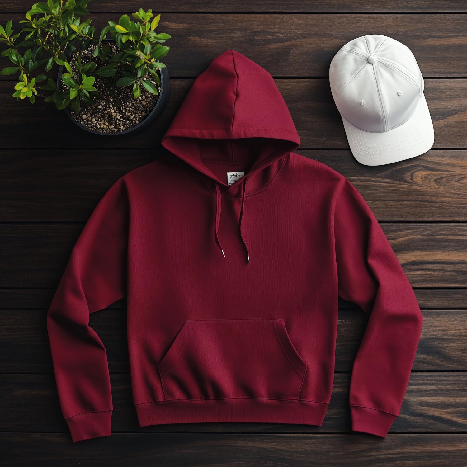 Heavyweight Winter Hoodie – Maroon