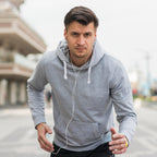 Premium Zip Hoodie – Grey Melange