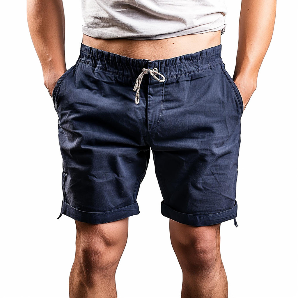 Casual Summer Shorts – Navy Blue