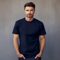 Essential Casual Round Neck Tee – Navy Blue