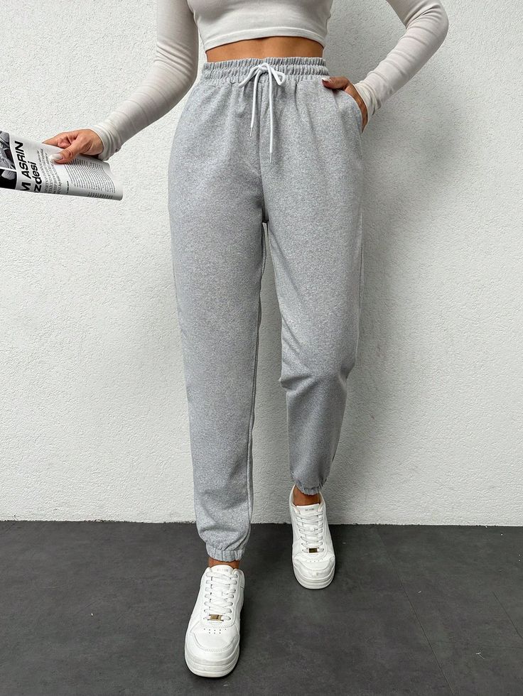 Casual Lounge Track Pants – Grey