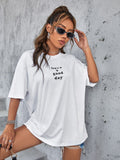 Oversized Long Tee – White