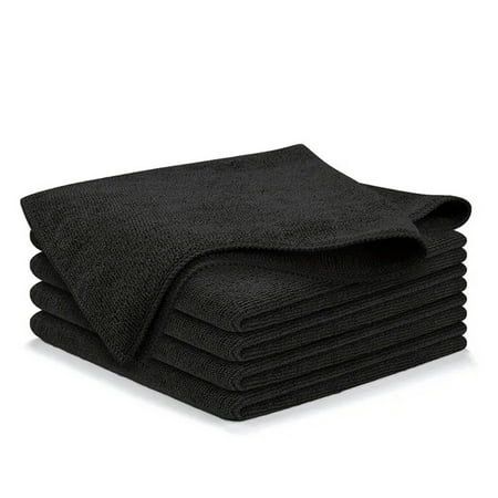 Premium Microfiber Roll Towel – Black