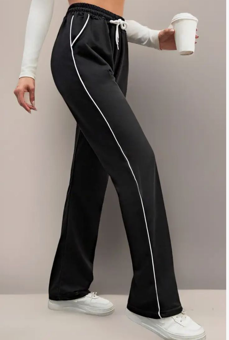 Women’s Slim Fit Track Pants – Black