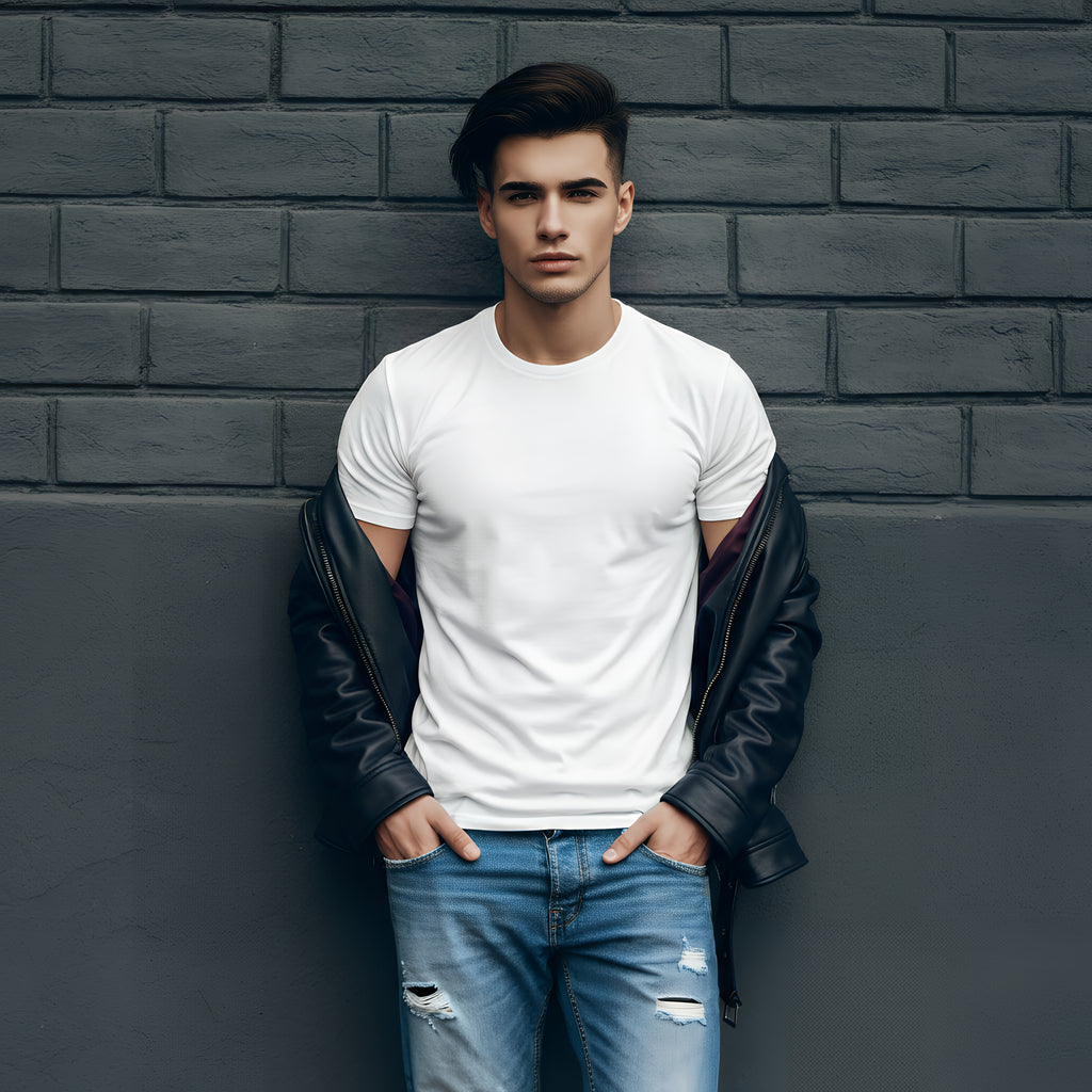Premium Slim Fit Round Neck T-Shirt – White