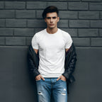 Premium Slim Fit Round Neck T-Shirt – White