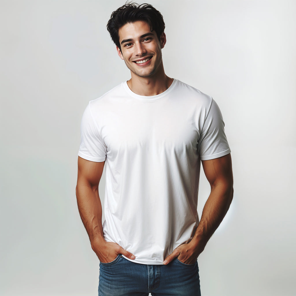 Premium Slim Fit Round Neck T-Shirt – White