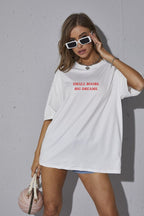 Oversized Long Tee – White
